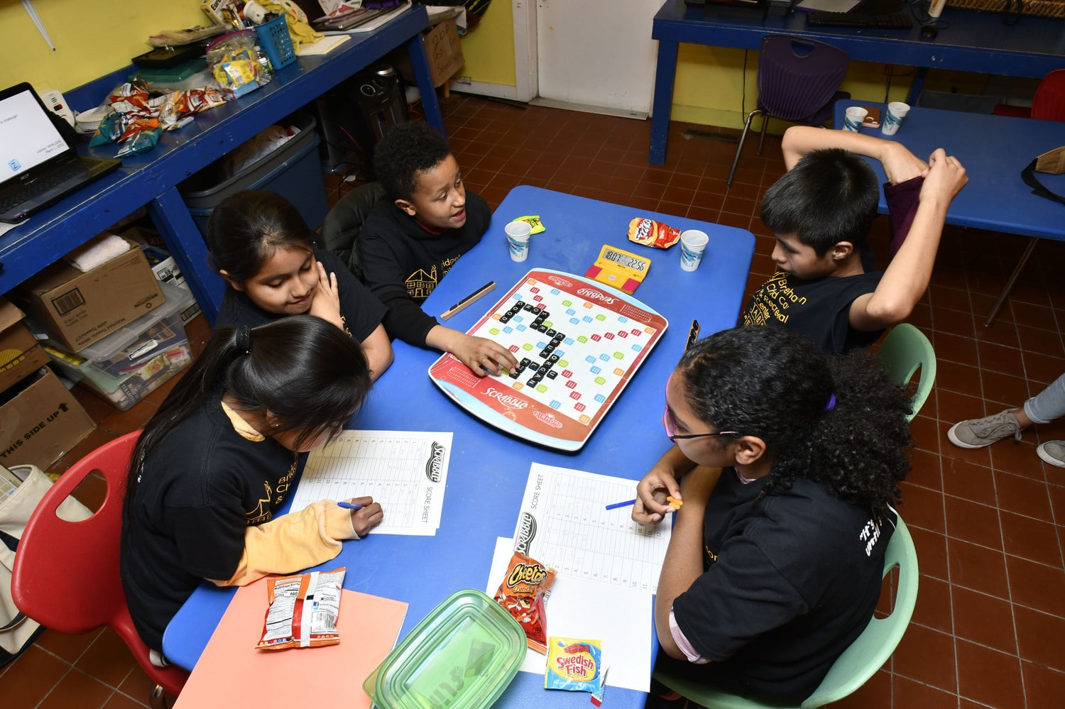 Children sitting at a table