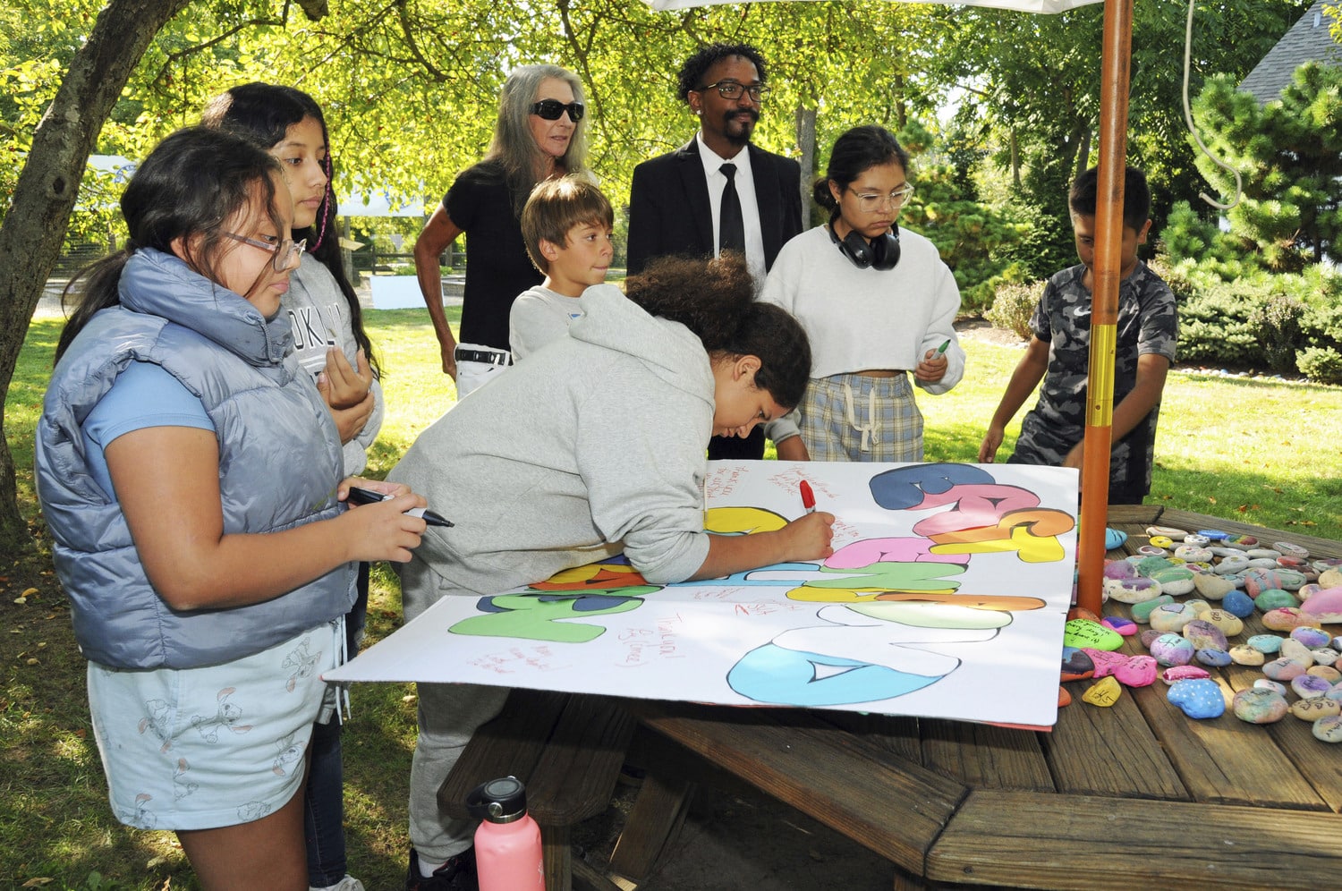 Group of children drawing