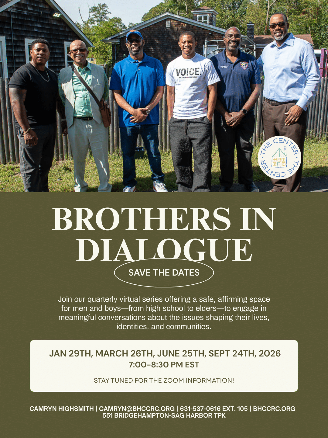 brothers in dialogue - a picture of men posing