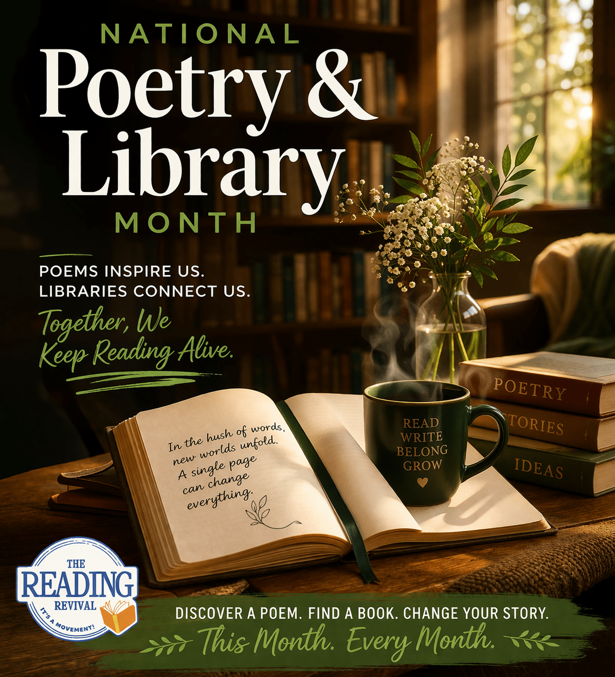 A picture with people reading books